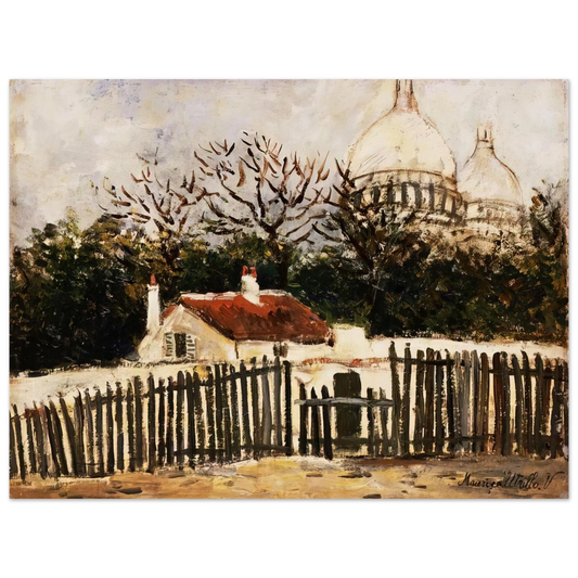 Maurice Utrillo - SACRE COEUR 2  75x100 cm / 30x40inches Fine Art Poster