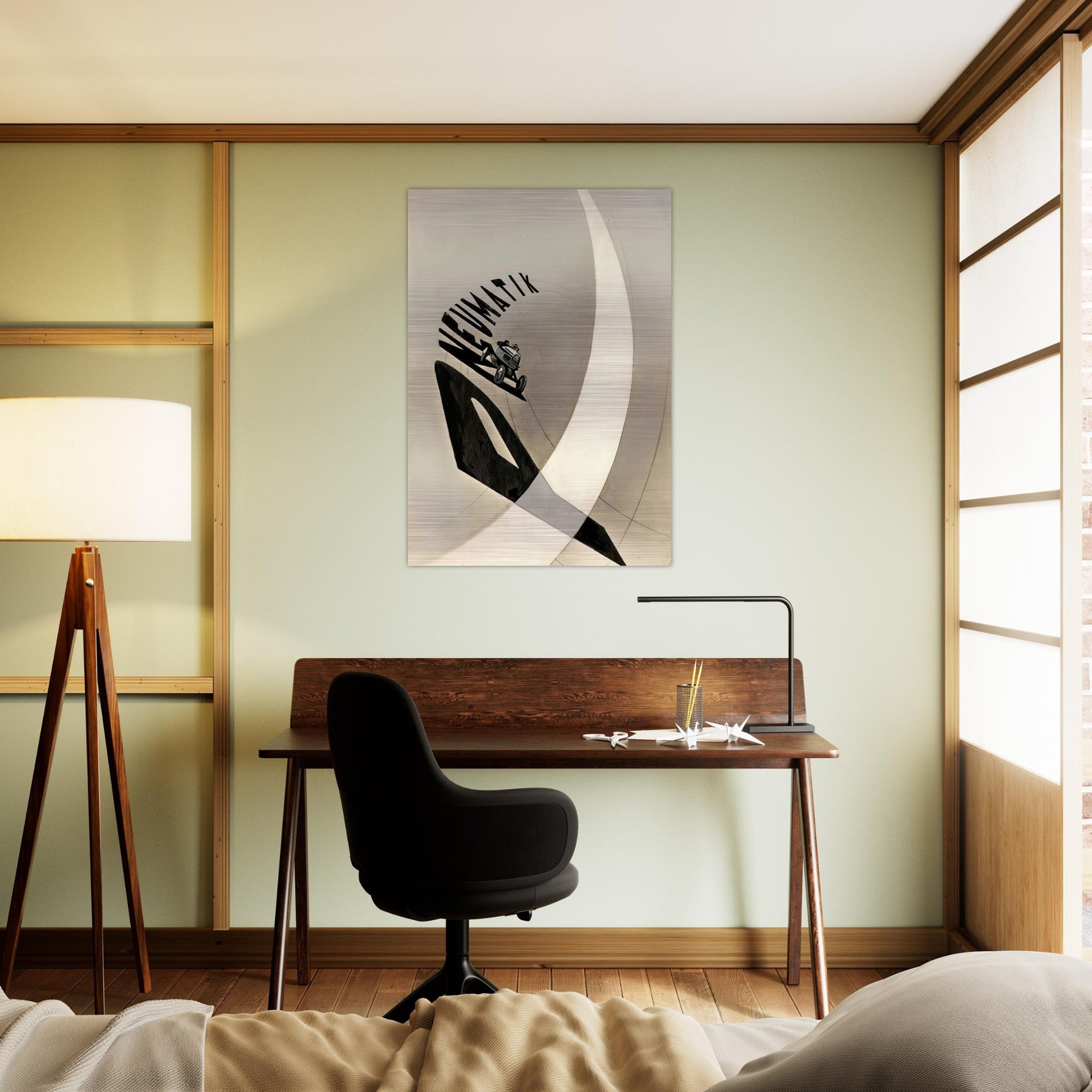 Pneumatik - Laszlo Moholy-Nagy Brushed Aluminum Print - 70x100 cm / 28x40 inches | Laszlo Moholy-Nagy Aluminum Print | Laszlo Moholy-Nagy Prints