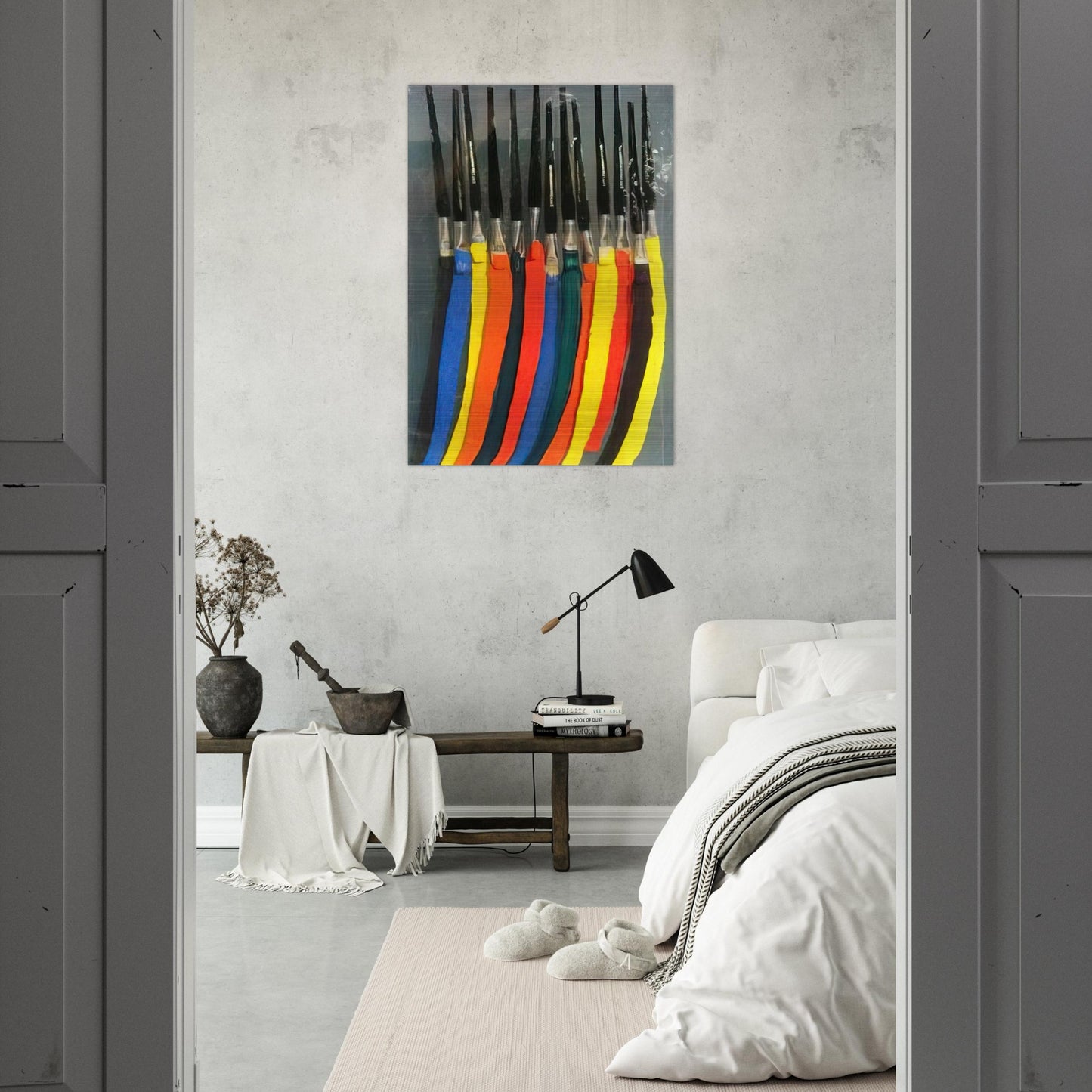 Paintbrushes V - 1991 - Arman Brushed Aluminum Print - 70x100 cm / 28x40 inches | Arman Aluminum Print | Arman Prints