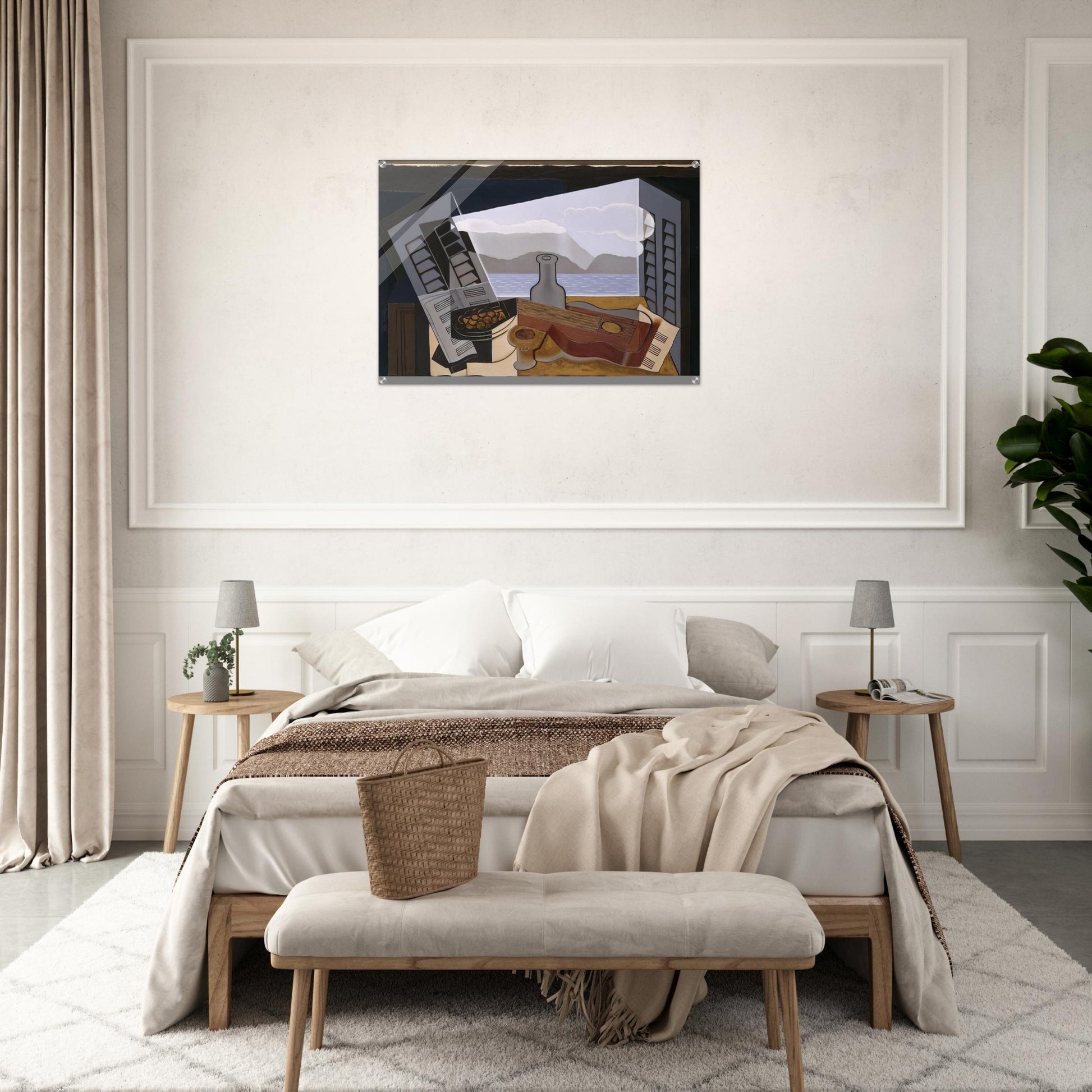 THE OPEN WINDOW 1921 - Juan Gris Acrylic Print - 70x100 cm / 28x40″ inches