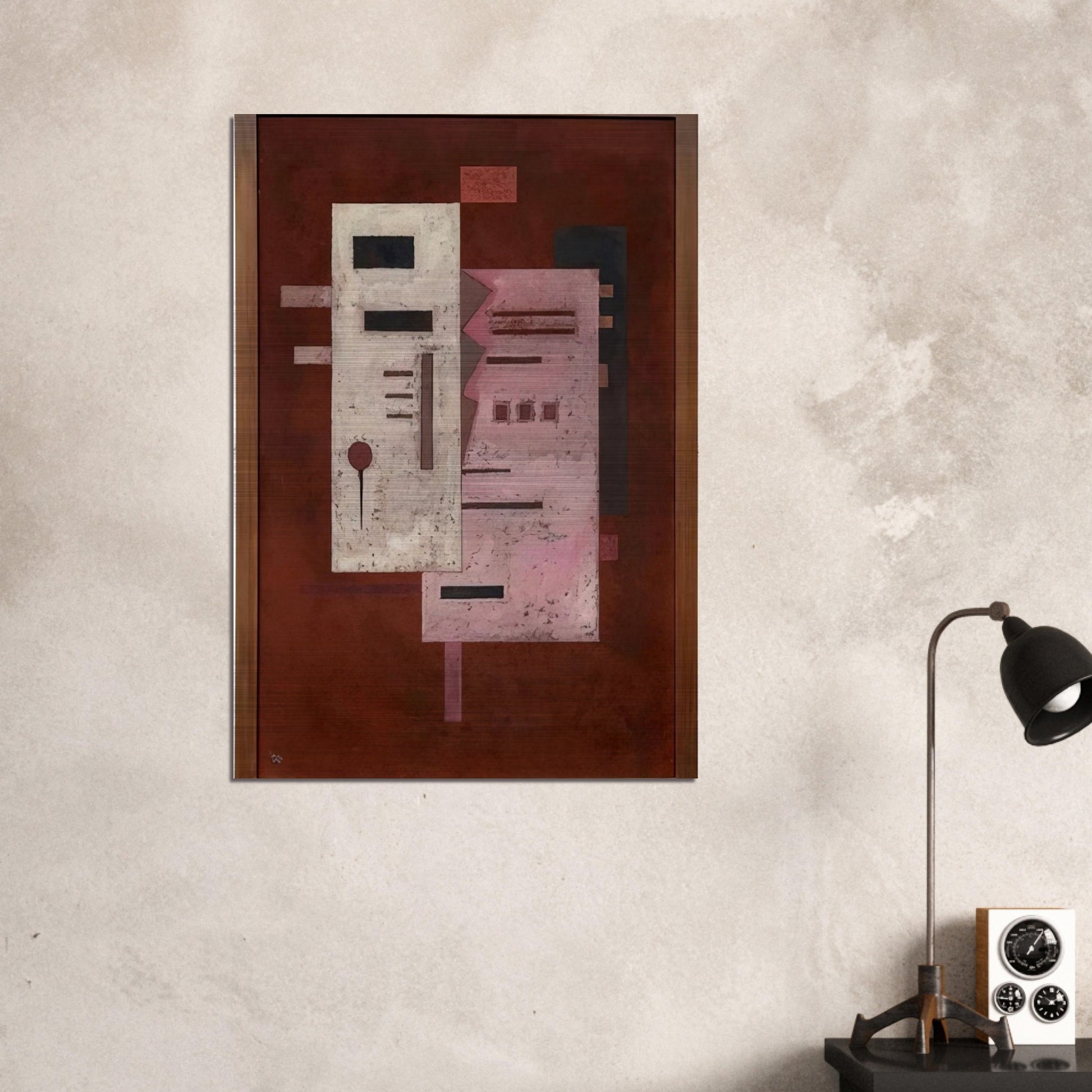 SOFT ROUGHNESS 1933 - Wassily Kandinsky Brushed Aluminum Print - 70x100 cm / 28x40 inches | Wassily Kandinsky Aluminum Print | Wassily Kandinsky Prints