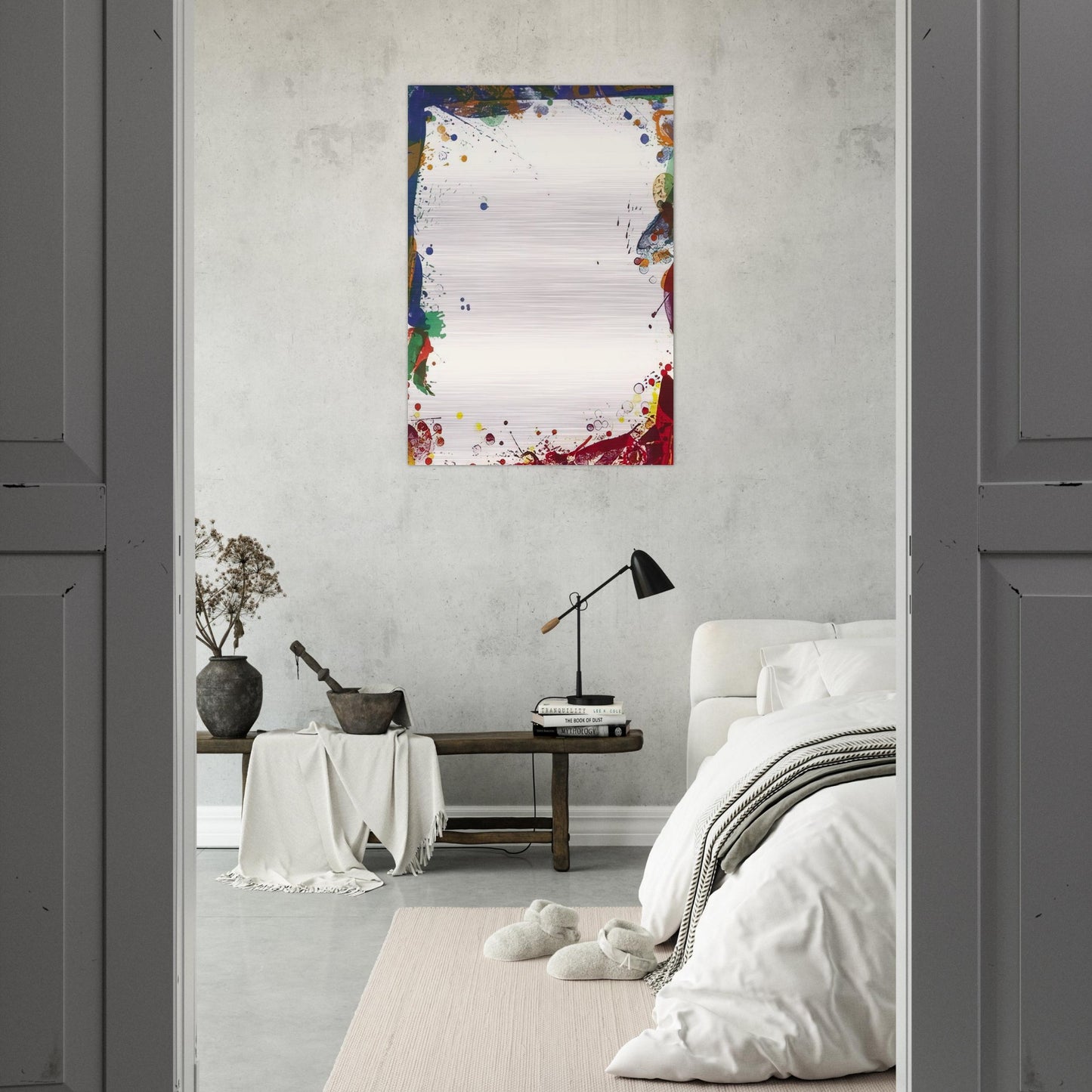 Sulfur Sails - Sam Francis Brushed Aluminum Print - 70x100 cm / 28x40 inches | Sam Francis Aluminum Print | Sam Francis Prints
