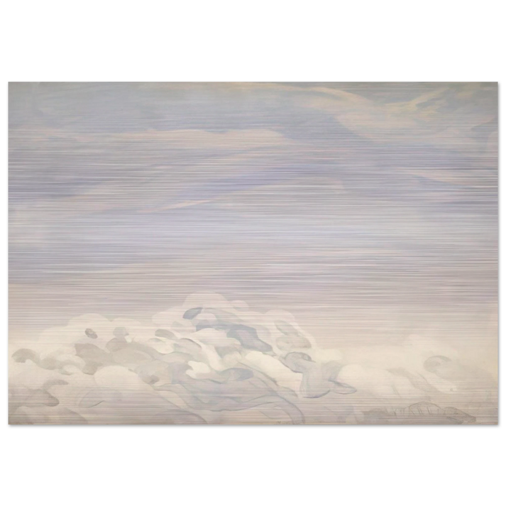 Study for Clouds I - 1979 - Neil Welliver Brushed Aluminum Print - 70x100 cm / 28x40 inches | Neil Welliver Aluminum Print | Neil Welliver Prints