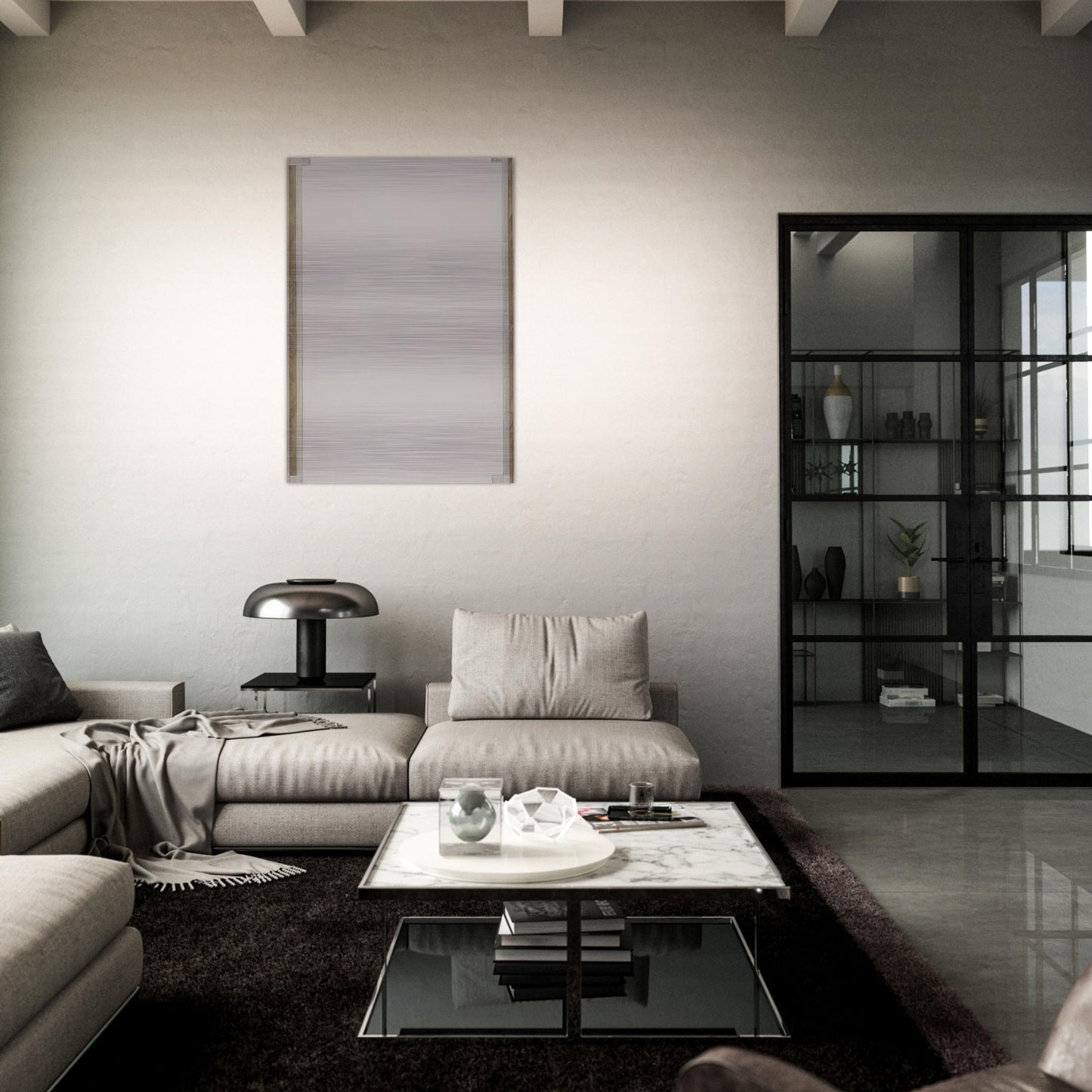 Record - Robert Ryman Brushed Aluminum Print - 70x100 cm / 28x40 inches | Robert Ryman Aluminum Print | Robert Ryman Prints