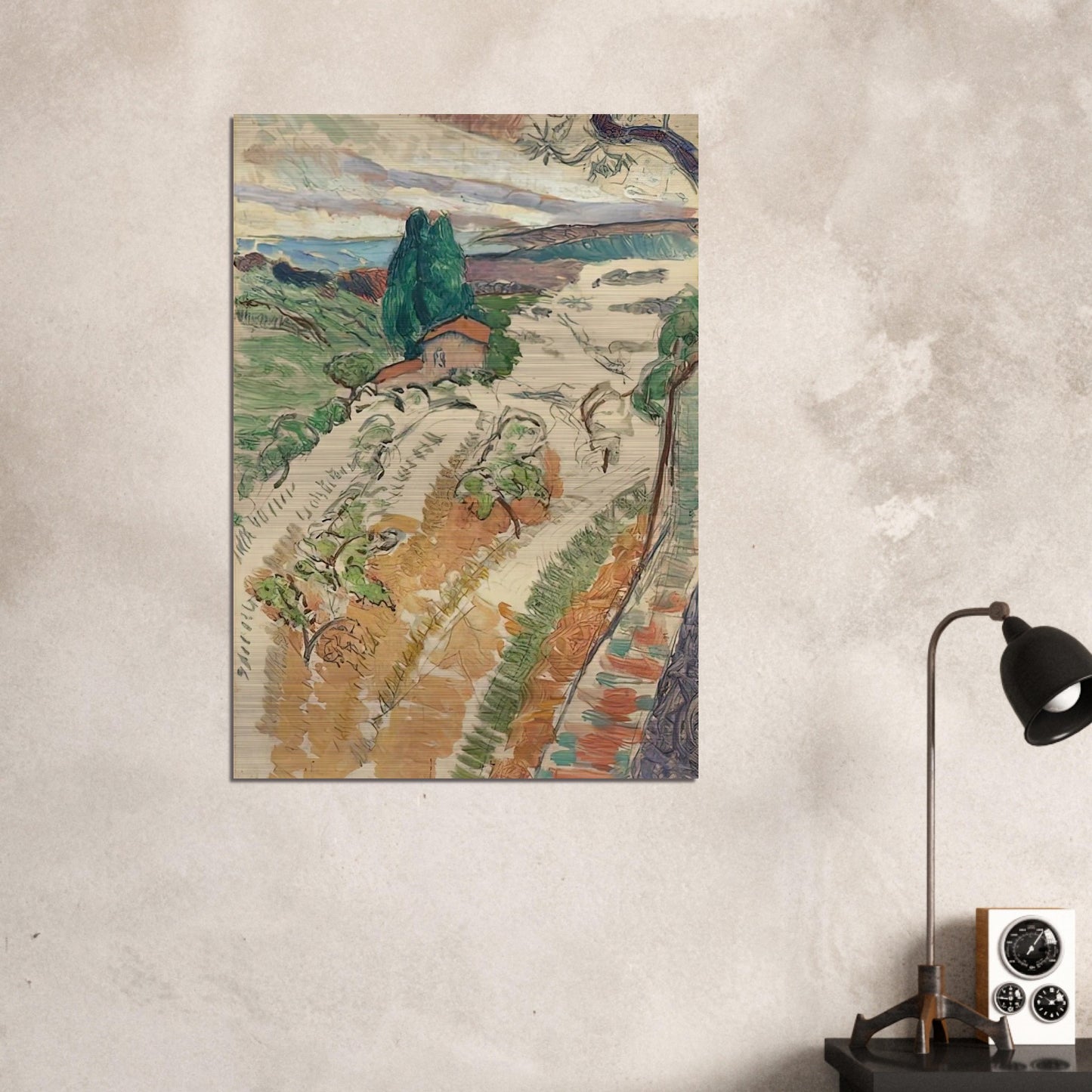 PAYSAGE ST TROPEZ 1904 - Henri Matisse Brushed Aluminum Print - 70x100 cm / 28x40 inches | Henri Matisse Aluminum Print | Henri Matisse Prints