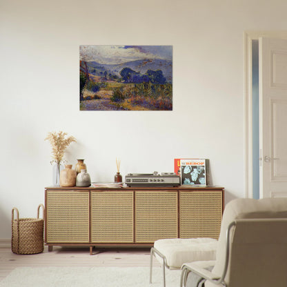 Cabasson Landscape study - Henri-Edmond Cross Brushed Aluminum Print - 70x100 cm / 28x40 inches | Henri-Edmond Cross Aluminum Print | Henri-Edmond Cross Prints