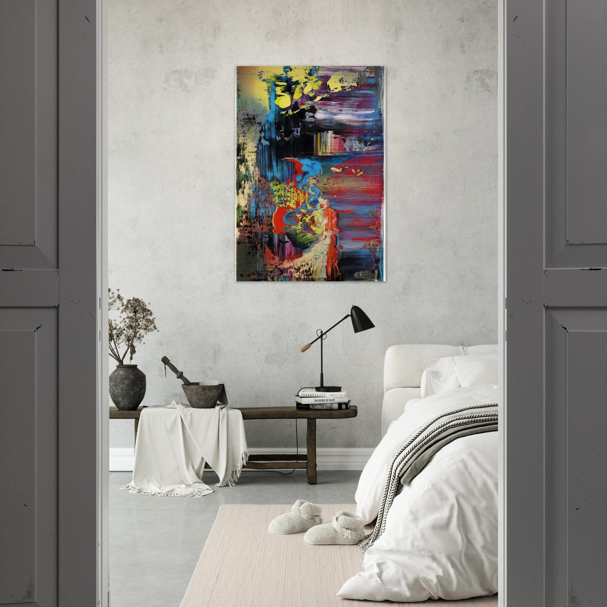 ABSTRACT PICTURE 1 - Gerhard Richter Brushed Aluminum Print - 70x100 cm / 28x40 inches | Gerhard Richter Aluminum Print | Gerhard Richter Prints