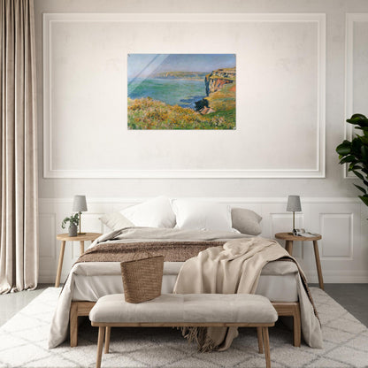 Cliff at Grainval - claude monet Acrylic Print - 70x100 cm / 28x40″ inches