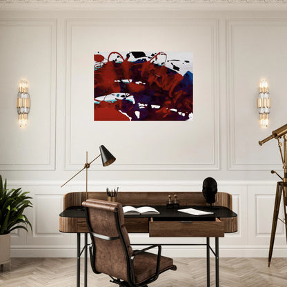 Untitled  SFP94-11  sff 1694  - Sam Francis Brushed Aluminum Print - 70x100 cm / 28x40 inches | Sam Francis Aluminum Print | Sam Francis Prints
