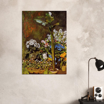 Arum and Conservatory Plants - Pierre-Auguste Renoir Brushed Aluminum Print - 70x100 cm / 28x40 inches | Pierre-Auguste Renoir Aluminum Print | Pierre-Auguste Renoir Prints