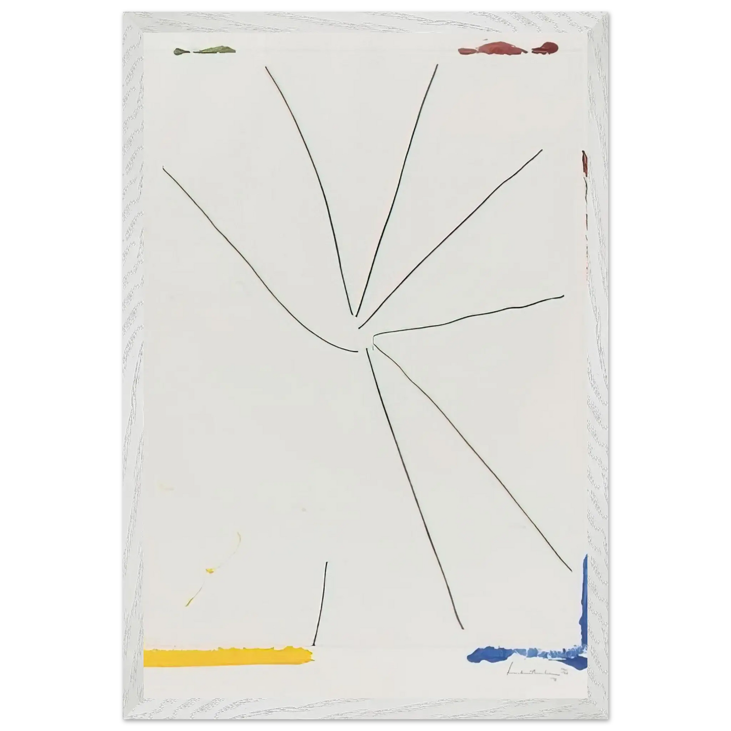 Helen Frankenthaler - Free Wheeling - 1971 Wall art - A3 (29.7 x 42  cm) - Premium Wooden Framed Poster With Fine Art Paper - White frame