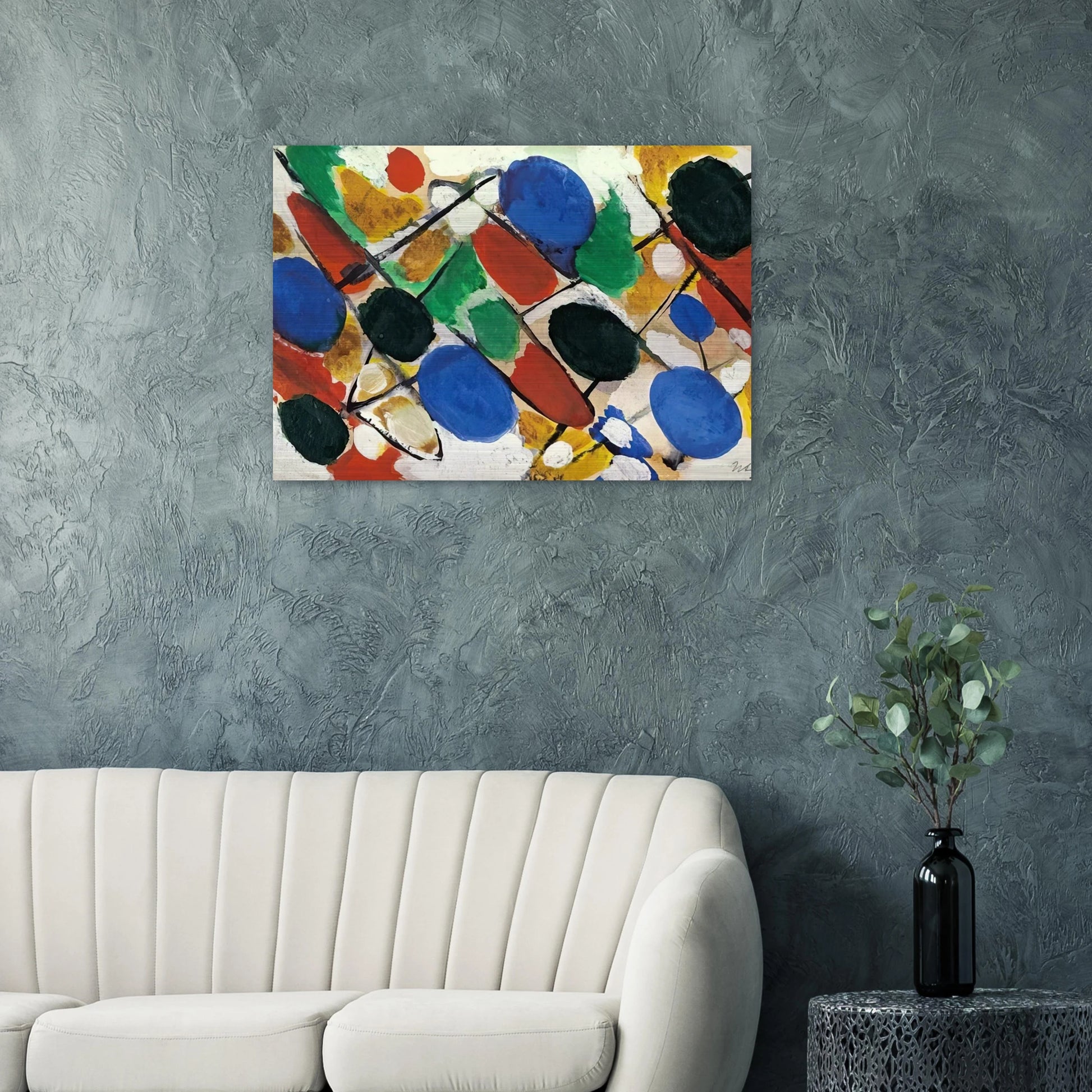 Scheiben - 1955 - Ernst Wilhelm Nay Brushed Aluminum Print - 70x100 cm / 28x40 inches | Ernst Wilhelm Nay Aluminum Print | Ernst Wilhelm Nay Prints