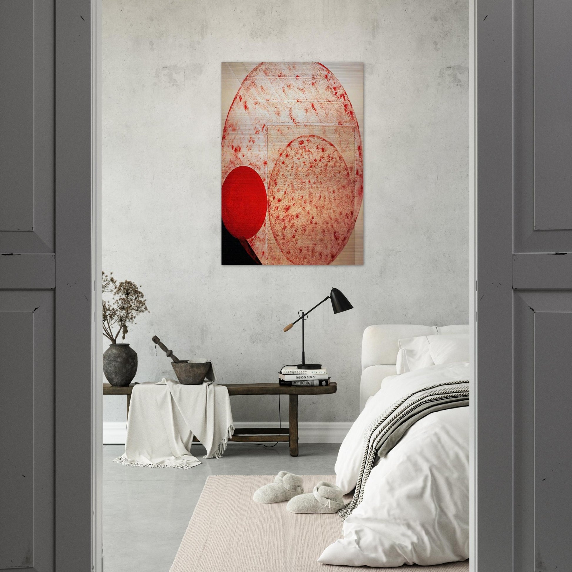 Painting. Red - 1987 - Lygia Pape Brushed Aluminum Print - 70x100 cm / 28x40 inches | Lygia Pape Aluminum Print | Lygia Pape Prints