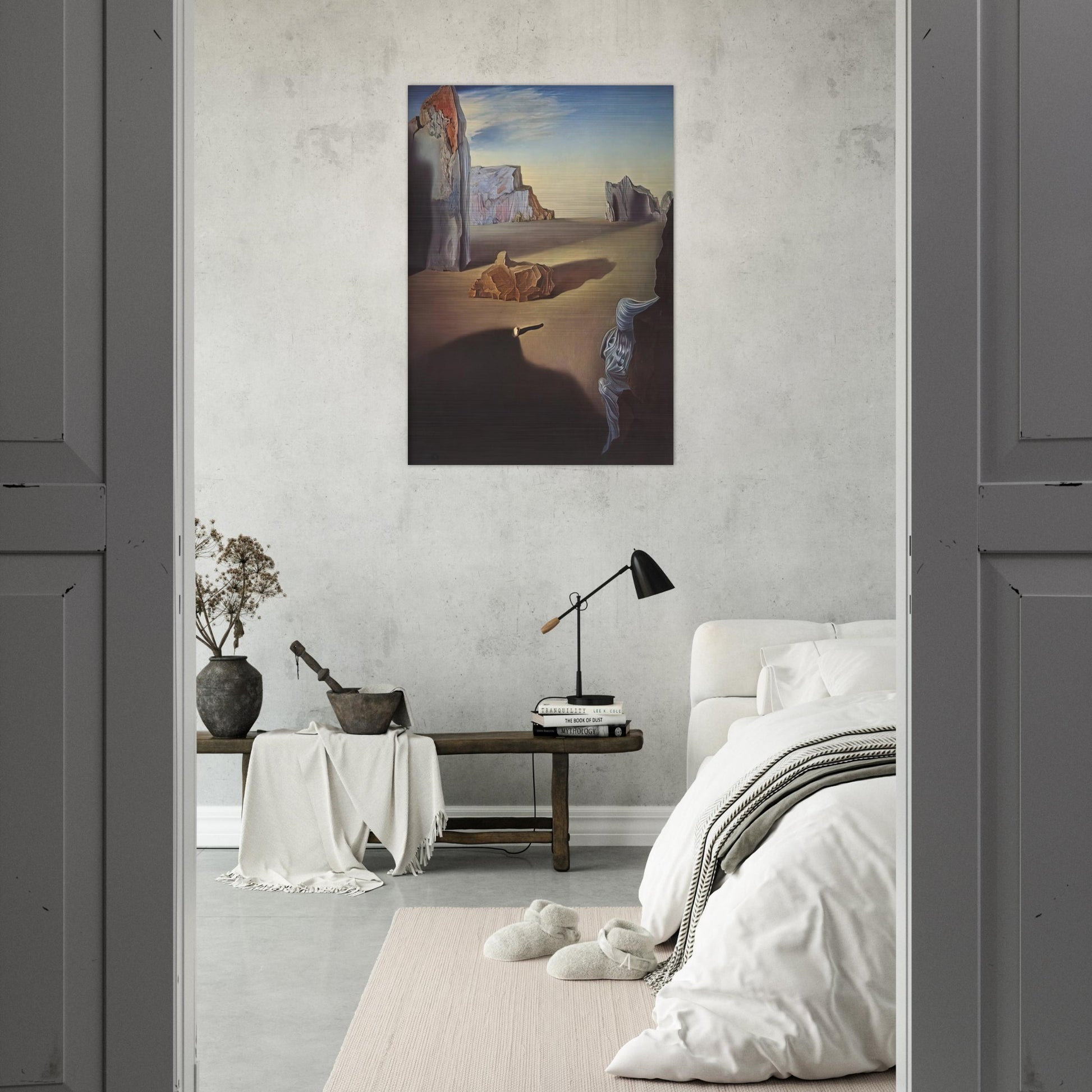 SHADES OF NIGHT DESCENDING - Salvador Dali Brushed Aluminum Print - 70x100 cm / 28x40 inches | Salvador Dali Aluminum Print | Salvador Dali Prints