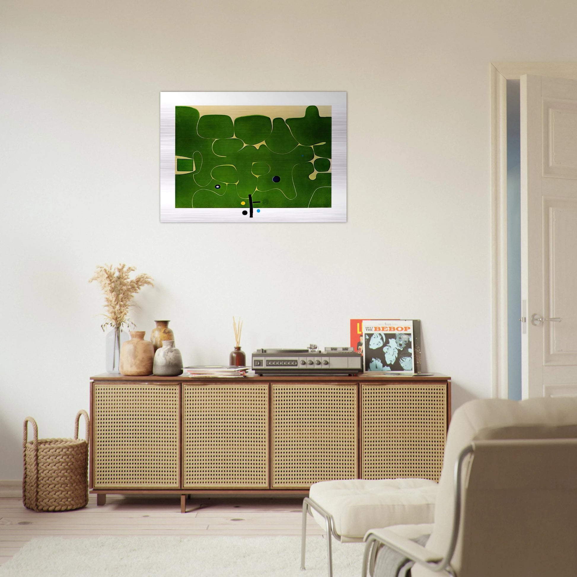 IL LABIRINTO DELLA PSICHE 1986 - Victor Pasmore Brushed Aluminum Print - 70x100 cm / 28x40 inches | Victor Pasmore Aluminum Print | Victor Pasmore Prints
