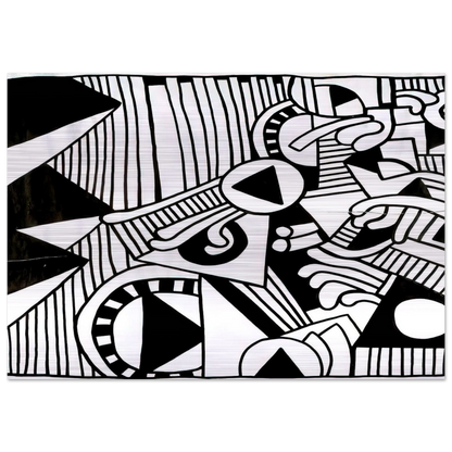 UNTITLED 1978 1 - Keith Haring Brushed Aluminum Print - 70x100 cm / 28x40 inches | Keith Haring Aluminum Print | Keith Haring Prints
