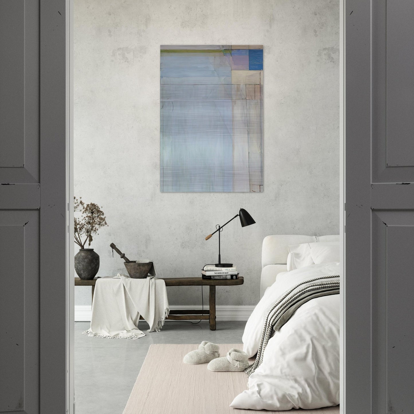 Ocean Park #54 - Richard Diebenkorn Brushed Aluminum Print - 70x100 cm / 28x40 inches | Richard Diebenkorn Aluminum Print | Richard Diebenkorn Prints