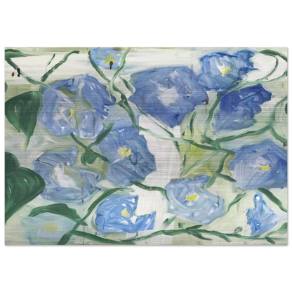 Morning Glories - 1984 - Jennifer Bartlett Brushed Aluminum Print - 70x100 cm / 28x40 inches | Jennifer Bartlett Aluminum Print | Jennifer Bartlett Prints