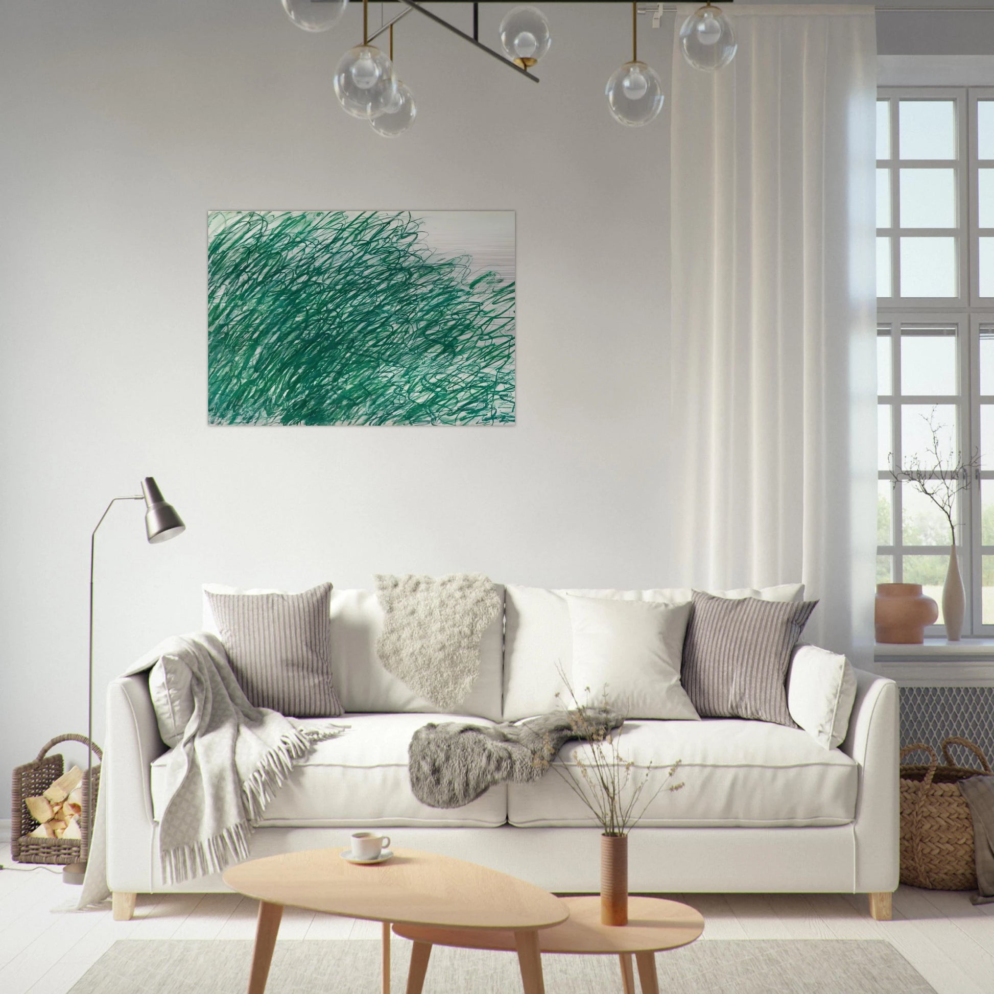 Returning from Tonnicoda - Cy Twombly Brushed Aluminum Print - 70x100 cm / 28x40 inches | Cy Twombly Aluminum Print | Cy Twombly Prints