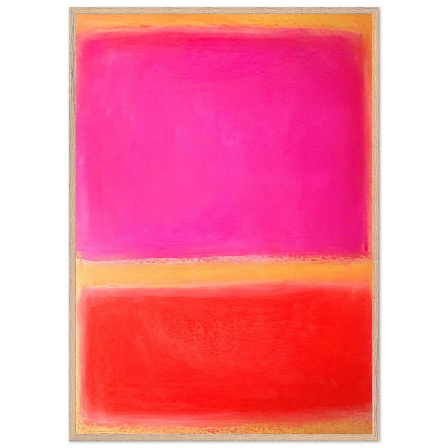 Helen Frankenthaler - Untitled - Color Field Painting Wall art - A1 (59.4 x 84.1  cm) - Premium Wooden Framed Poster With Fine Art Paper - Black frame