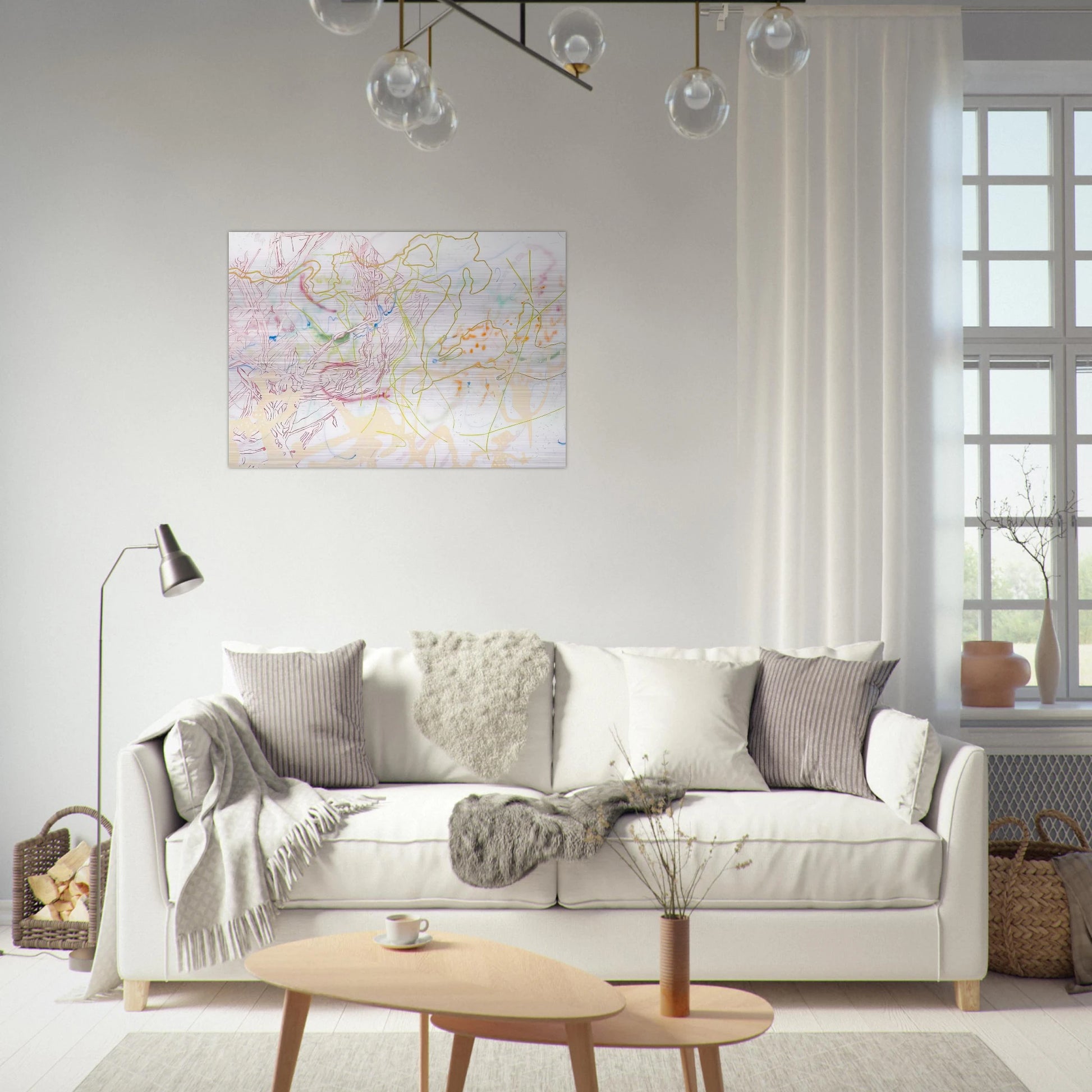 POLYTROPOS 1982 - Nancy Graves Brushed Aluminum Print - 70x100 cm / 28x40 inches | Nancy Graves Aluminum Print | Nancy Graves Prints