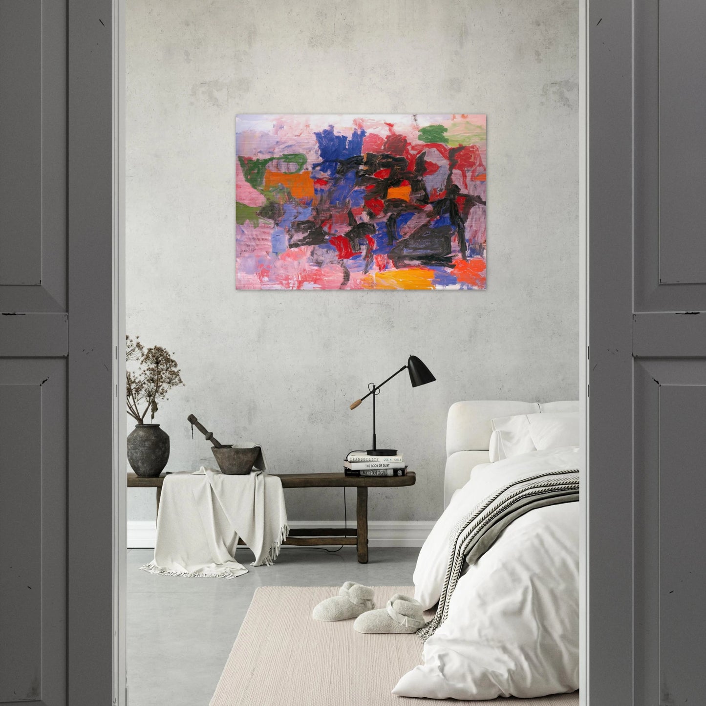 TO FELLINI 1958 - Philip Guston Brushed Aluminum Print - 70x100 cm / 28x40 inches | Philip Guston Aluminum Print | Philip Guston Prints