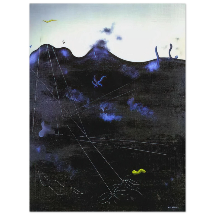 Yves Tanguy - Blue Bed  75x100 cm / 30x40inches Fine Art Poster