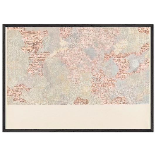 MASKELYNE DA REGION OF THE MOON FROM THE SERIES LUNAR MAPS 1972 - Nancy Graves 70x100 cm / 28x40 inches Framed Art Print – Black Wooden Frame