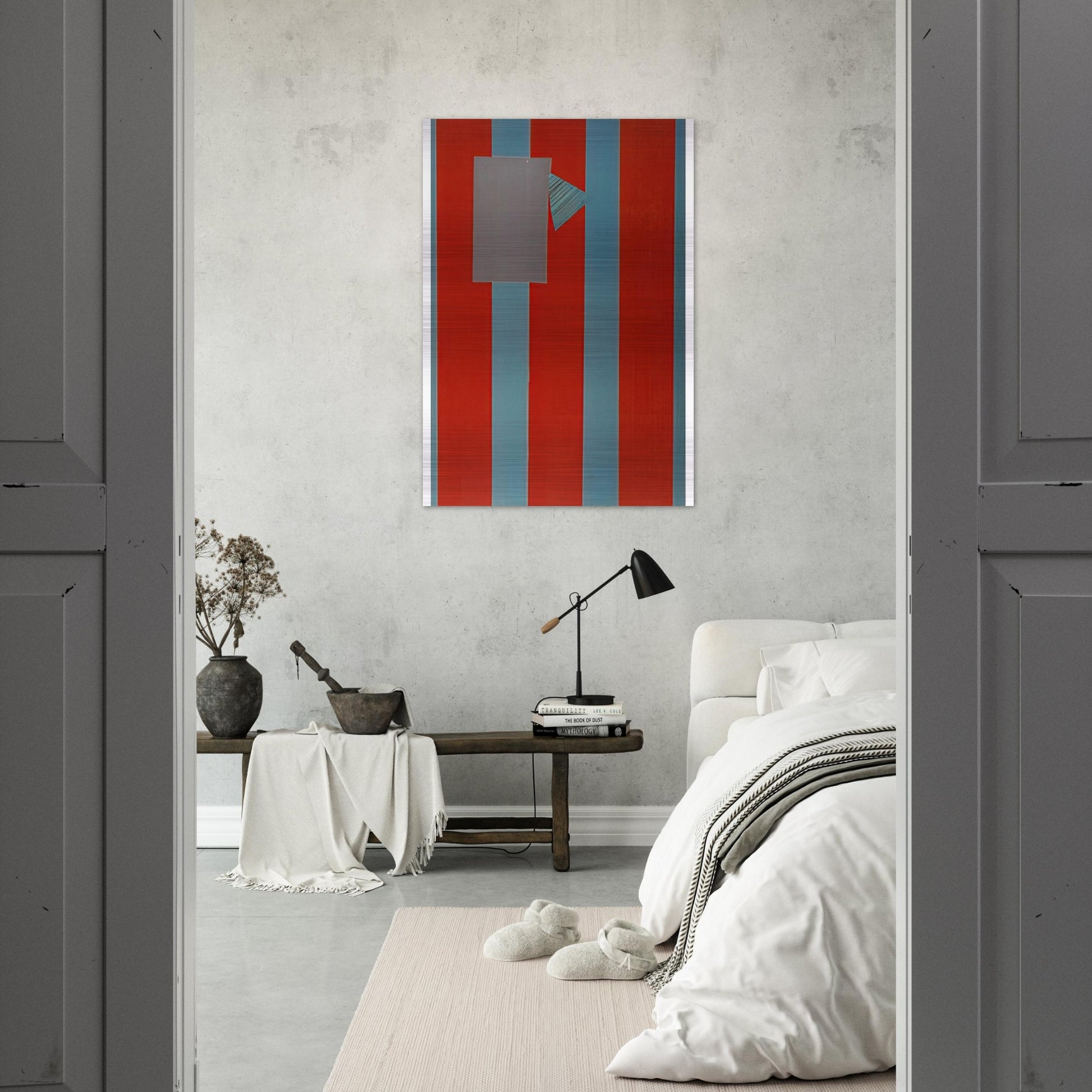 Castle Banner 5 - Sam Gilliam Brushed Aluminum Print - 70x100 cm / 28x40 inches | Sam Gilliam Aluminum Print | Sam Gilliam Prints