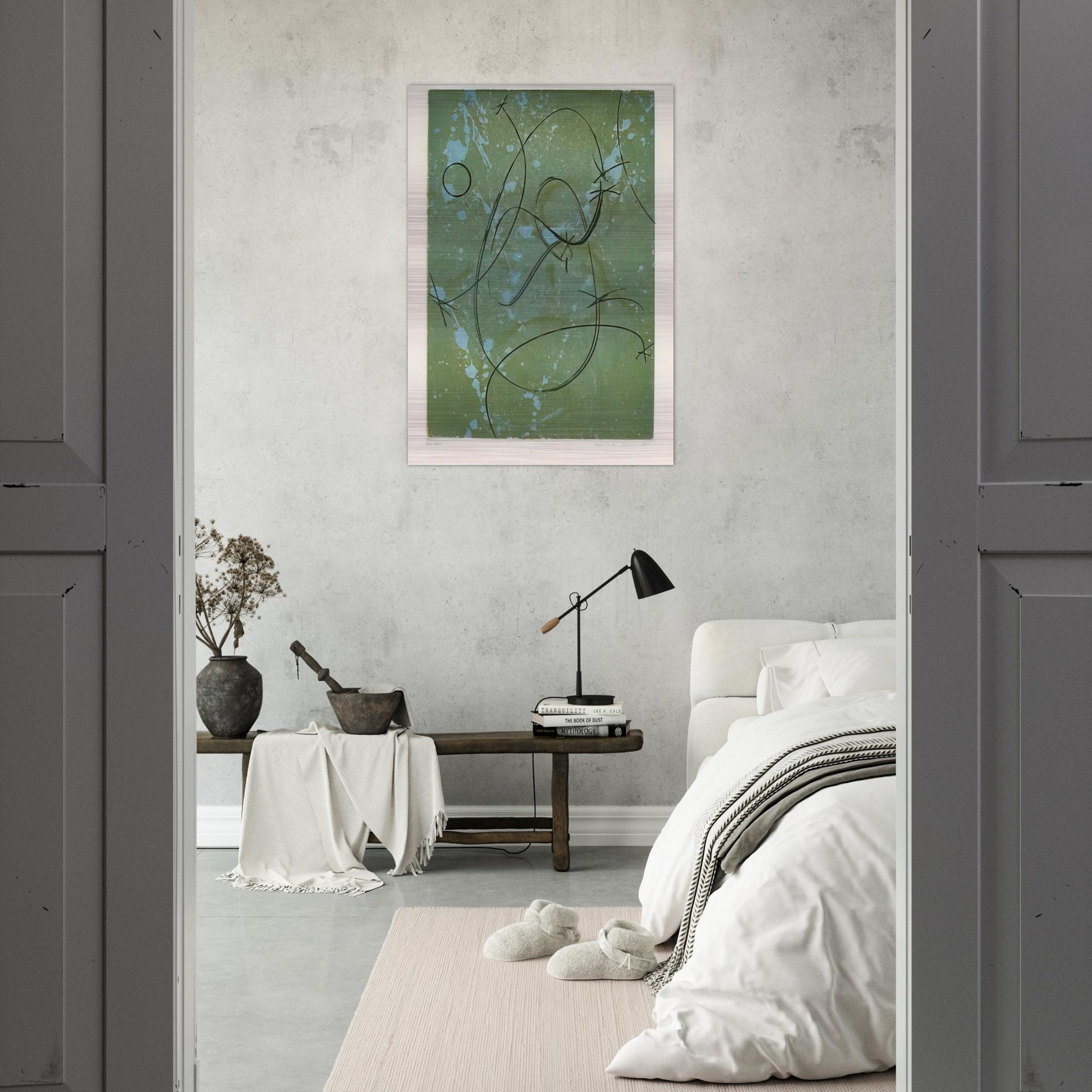 Homage to Marcel Duchamp - Max Ernst Brushed Aluminum Print - 70x100 cm / 28x40 inches | Max Ernst Aluminum Print | Max Ernst Prints