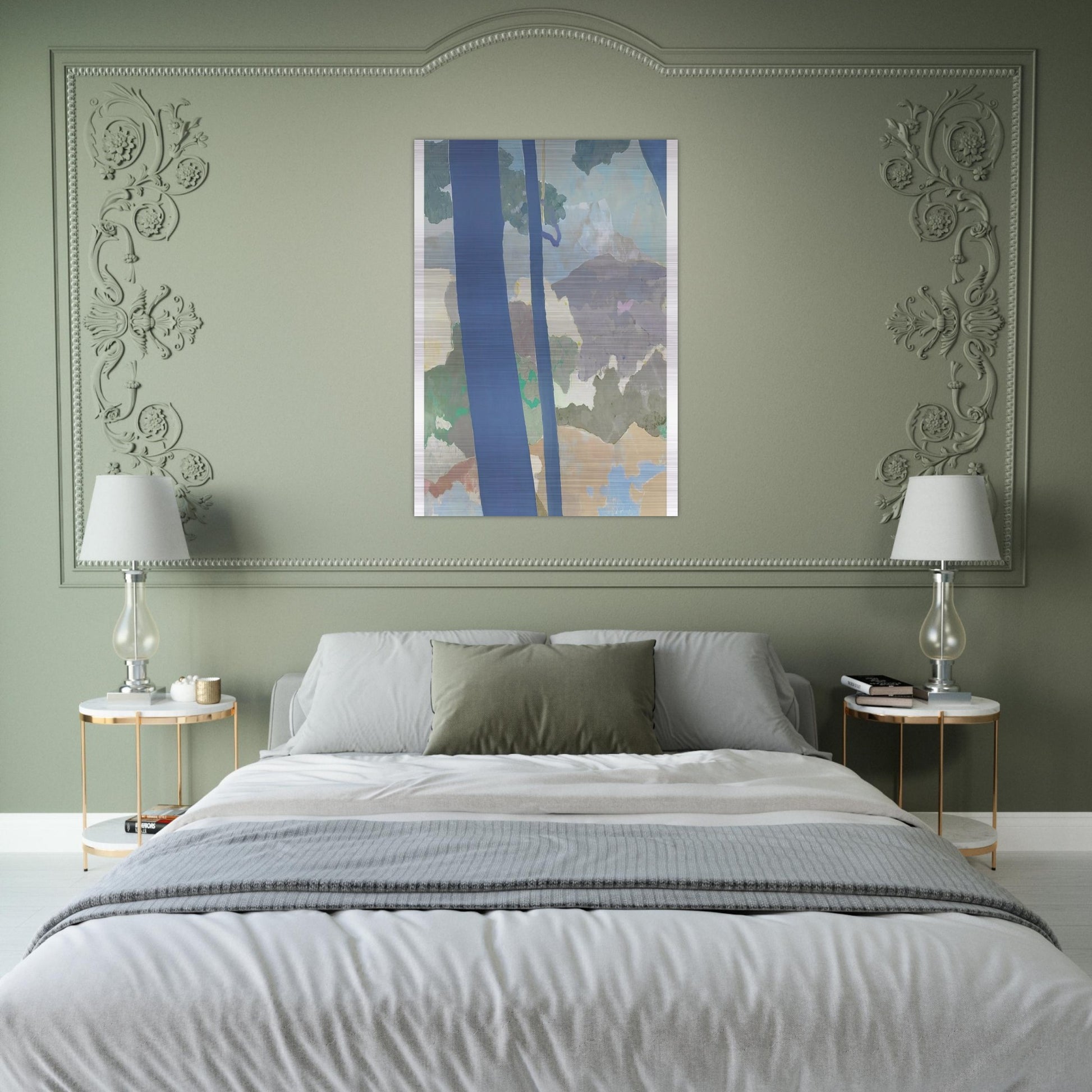 Landscape - Abstract Expressionism - Kenzo Okada Brushed Aluminum Print - 70x100 cm / 28x40 inches | Kenzo Okada Aluminum Print | Kenzo Okada Prints