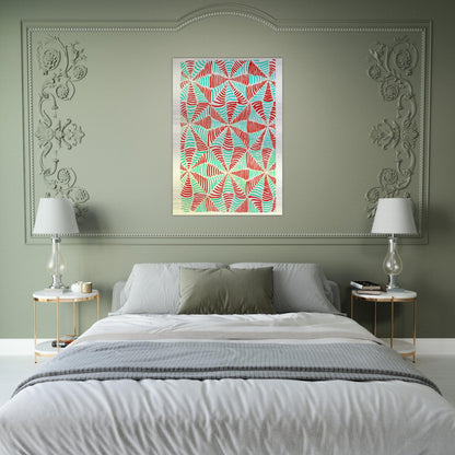 COMPOSITION 16 - Sonia Delaunay Brushed Aluminum Print - 70x100 cm / 28x40 inches | Sonia Delaunay Aluminum Print | Sonia Delaunay Prints