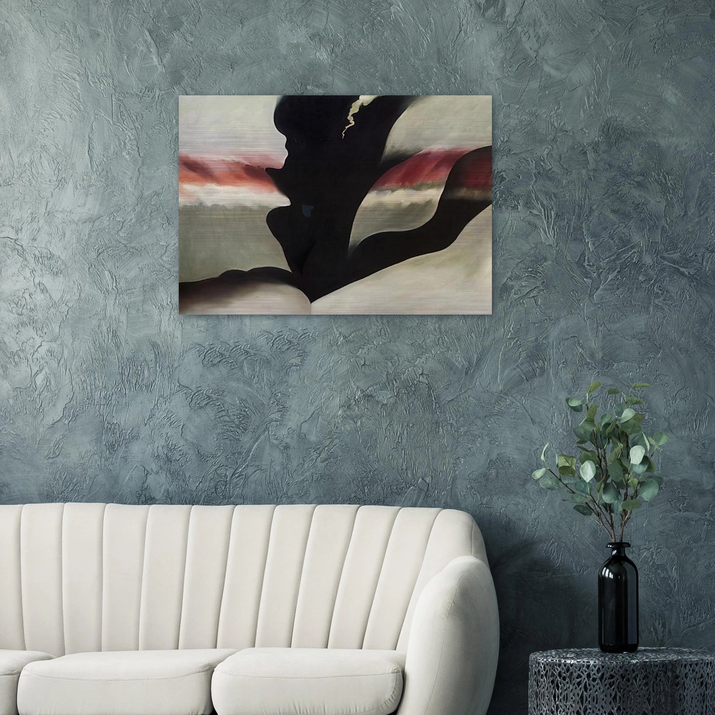 Black Place Green - Georgia O'Keeffe Brushed Aluminum Print - 70x100 cm / 28x40 inches | Georgia O'Keeffe Aluminum Print | Georgia O'Keeffe Prints