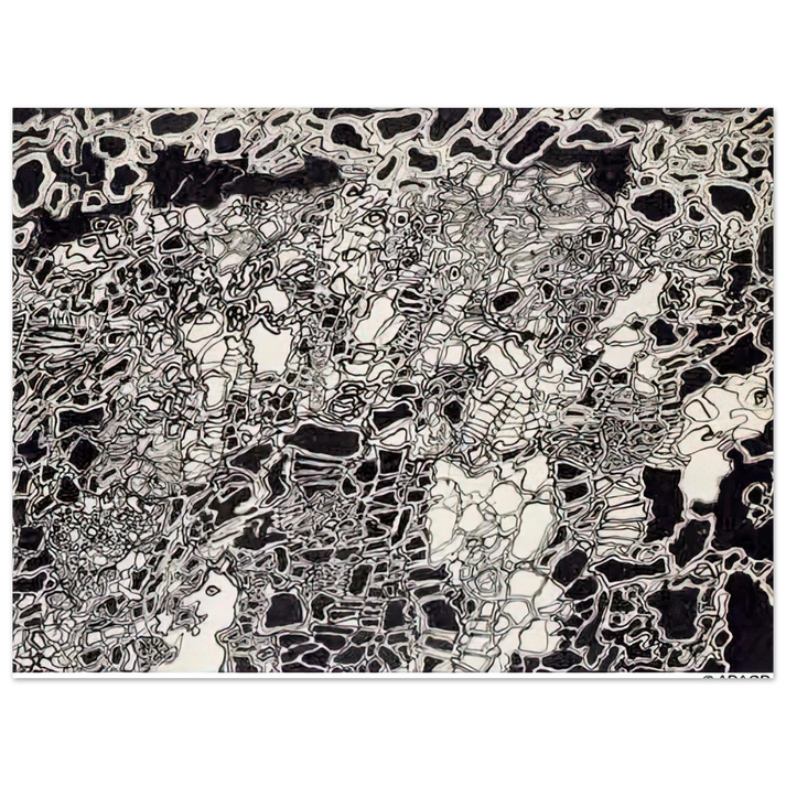 Jean Dubuffet - BRIGHT METEOR  75x100 cm / 30x40inches Fine Art Poster