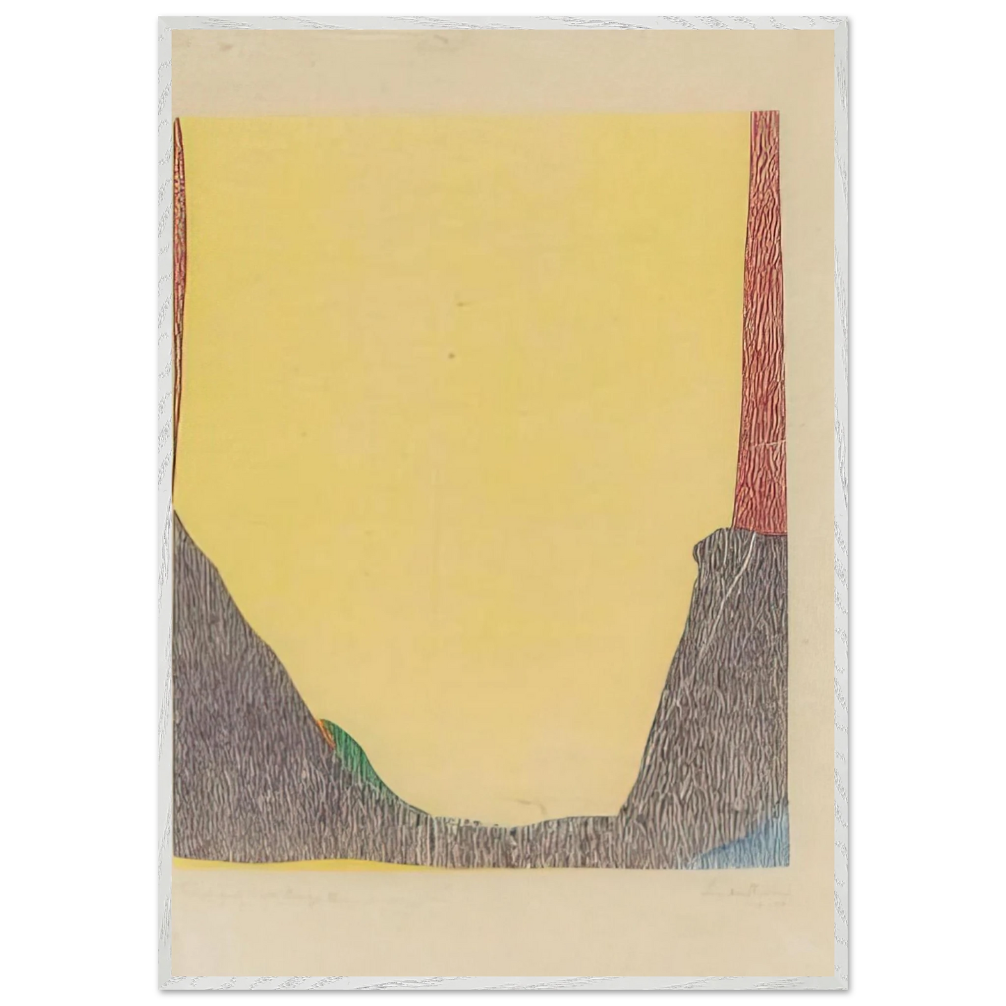 Helen Frankenthaler - East and Beyond - 1973 Wall art - A3 (29.7 x 42  cm) - Premium Wooden Framed Poster With Fine Art Paper-canvas - Wood frame