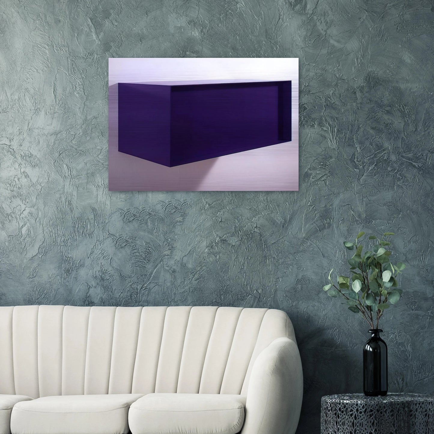 Untitled DJ 77-18 Meter Box - 1977 - Donald Judd Brushed Aluminum Print - 70x100 cm / 28x40 inches | Donald Judd Aluminum Print | Donald Judd Prints
