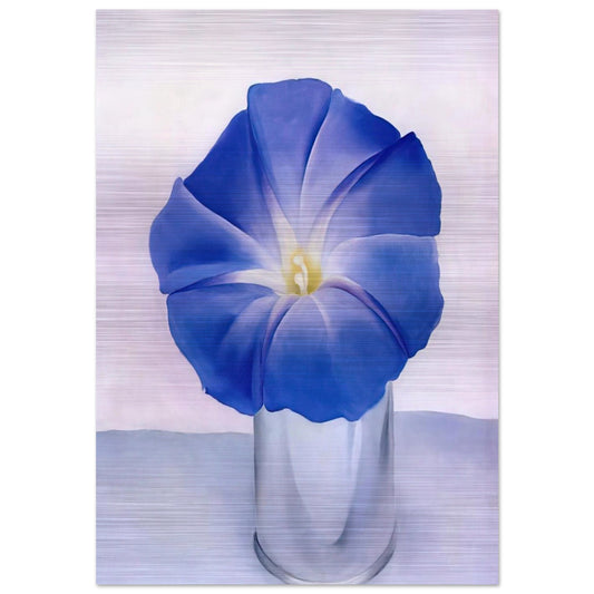 Blue Morning Glory - Georgia O'Keeffe Brushed Aluminum Print - 70x100 cm / 28x40 inches | Georgia O'Keeffe Aluminum Print | Georgia O'Keeffe Prints