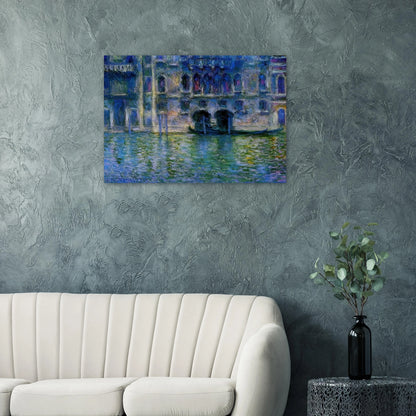 Palazzo da Mula at Venice - claude monet Brushed Aluminum Print - 70x100 cm / 28x40 inches | claude monet Aluminum Print | claude monet Prints