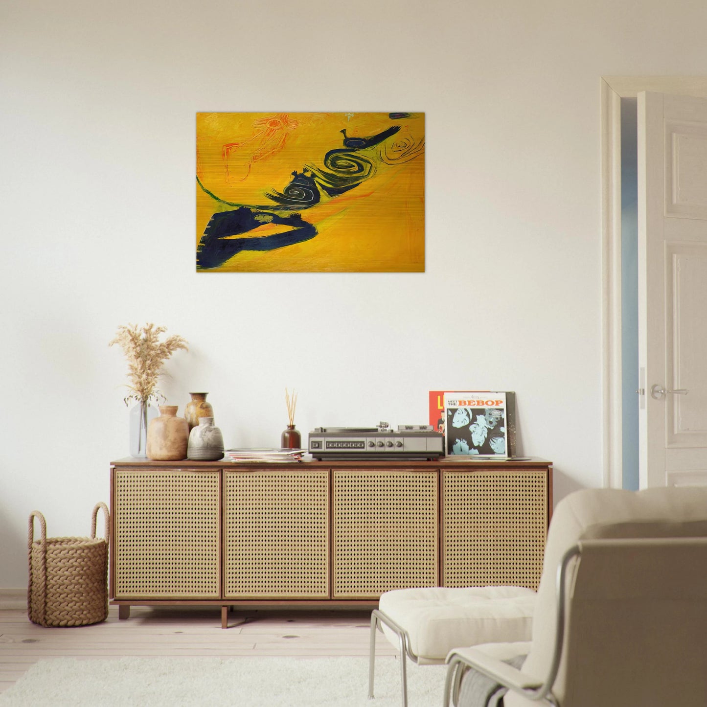 Summer - 1962 - Frank Lobdell Brushed Aluminum Print - 70x100 cm / 28x40 inches | Frank Lobdell Aluminum Print | Frank Lobdell Prints