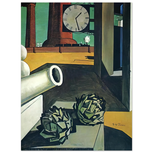 Giorgio de Chirico - THE CONQUEST OF THE PHILOSOPHER 1914  75x100 cm / 30x40inches Fine Art Poster