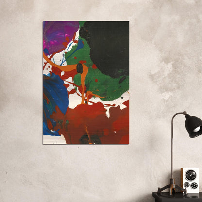 Untitled  Los Angeles  - Sam Francis Brushed Aluminum Print - 70x100 cm / 28x40 inches | Sam Francis Aluminum Print | Sam Francis Prints