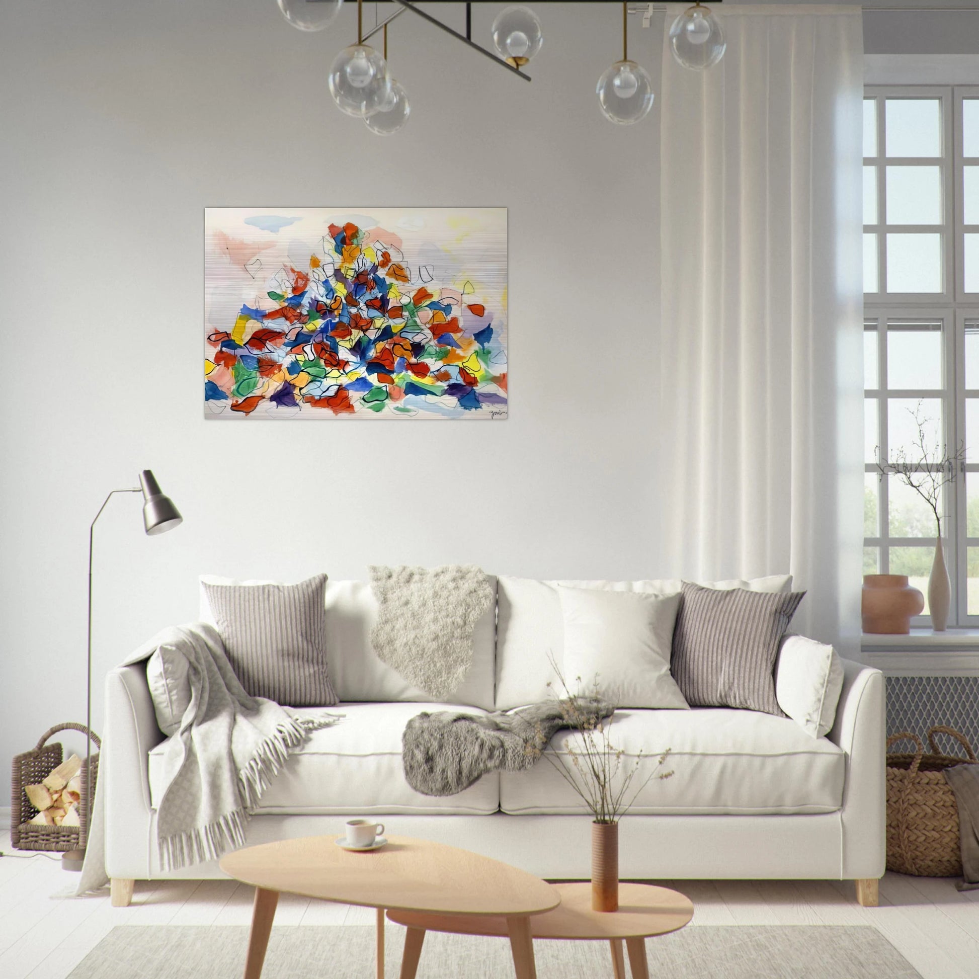 Color Abstraction - 1967 - Robert Goodnough Brushed Aluminum Print - 70x100 cm / 28x40 inches | Robert Goodnough Aluminum Print | Robert Goodnough Prints
