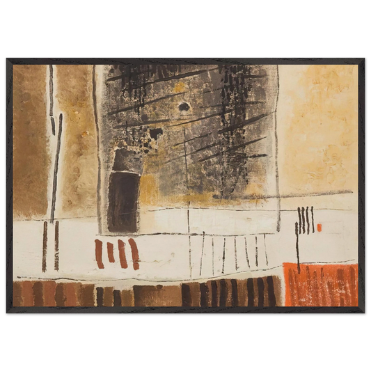 Rhythm - 1956 - Bice Lazzari 70x100 cm / 28x40 inches Framed Art Print – Black Wooden Frame