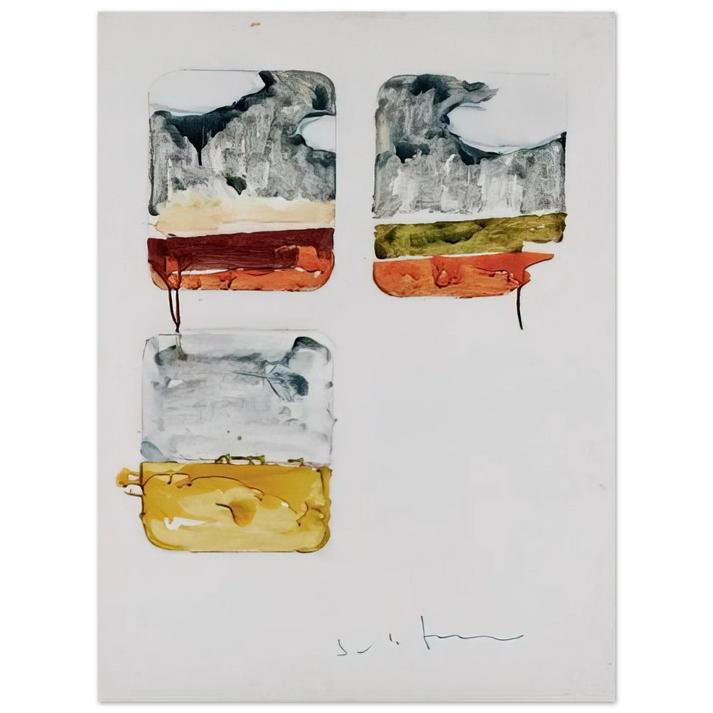 Mario Schifano - Untitled - 1979  75x100 cm / 30x40inches Fine Art Poster