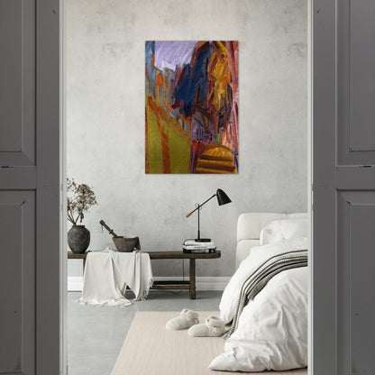 ALBERO DI FRONTE - Frank Auerbach Brushed Aluminum Print - 70x100 cm / 28x40 inches | Frank Auerbach Aluminum Print | Frank Auerbach Prints