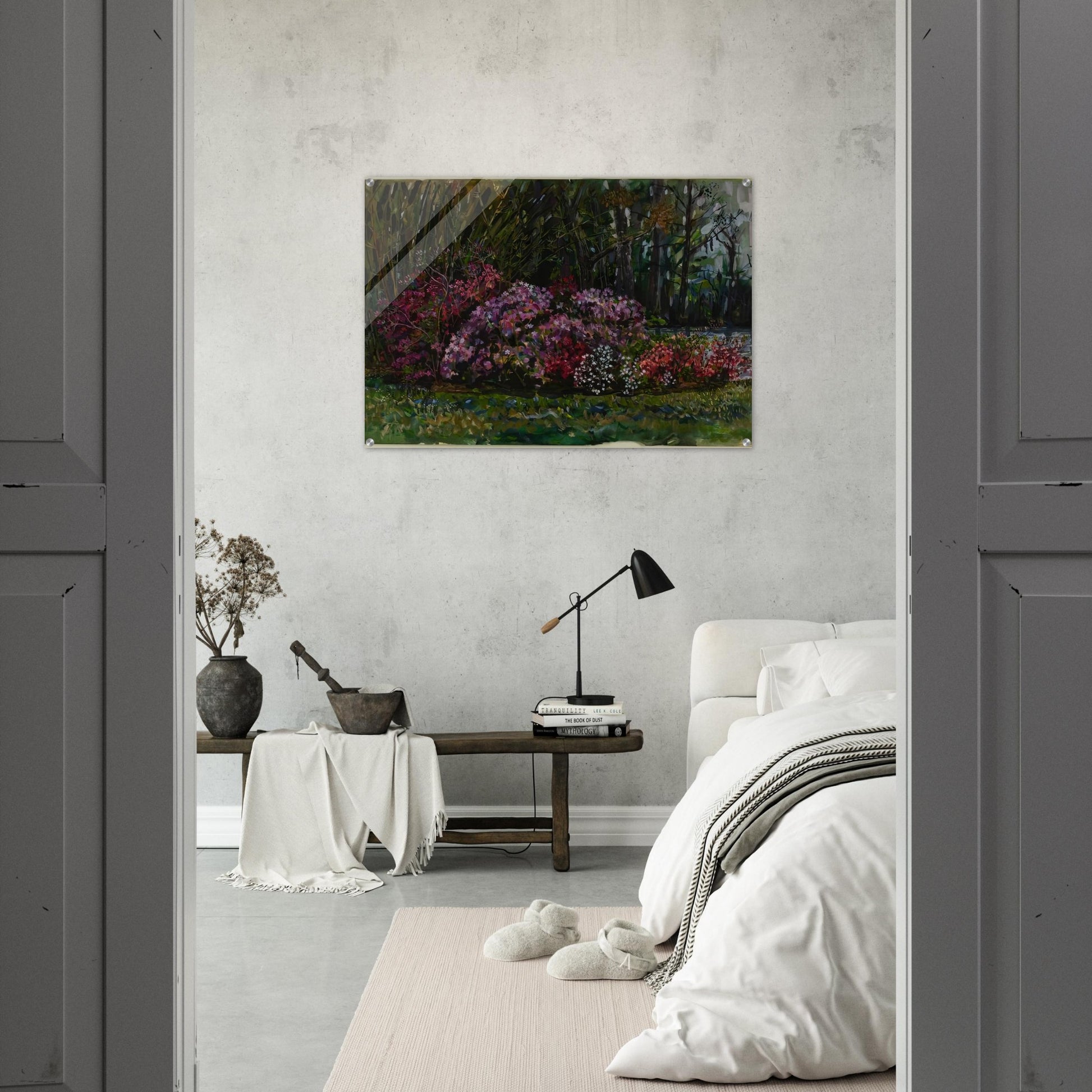 ALICIA S AZALEAS ON ST MARY S RIVER - Ivan Albright Acrylic Print - 70x100 cm / 28x40″ inches