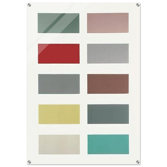TEN COLOURS 1966 - Gerhard Richter Acrylic Print - 70x100 cm / 28x40″ inches