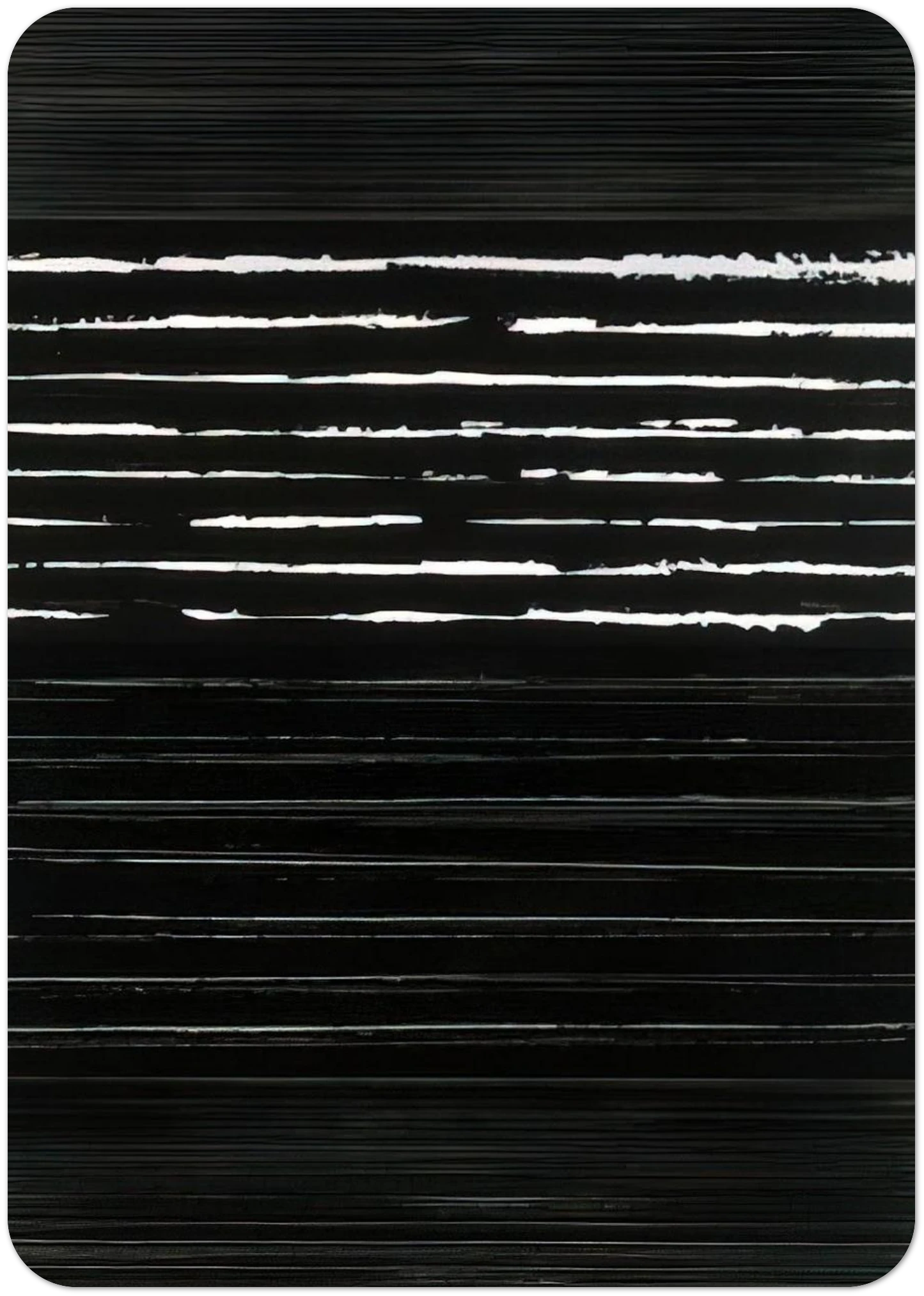 Peinture 324 x 181 cm, 14 mars 1999 Polyptyque - 1999 By Pierre Soulages Pack of 10 Post Cards | Pierre Soulages Post Cards | A6 (10.5 x 14.8 cm) - 4.1 x 5.8 inches