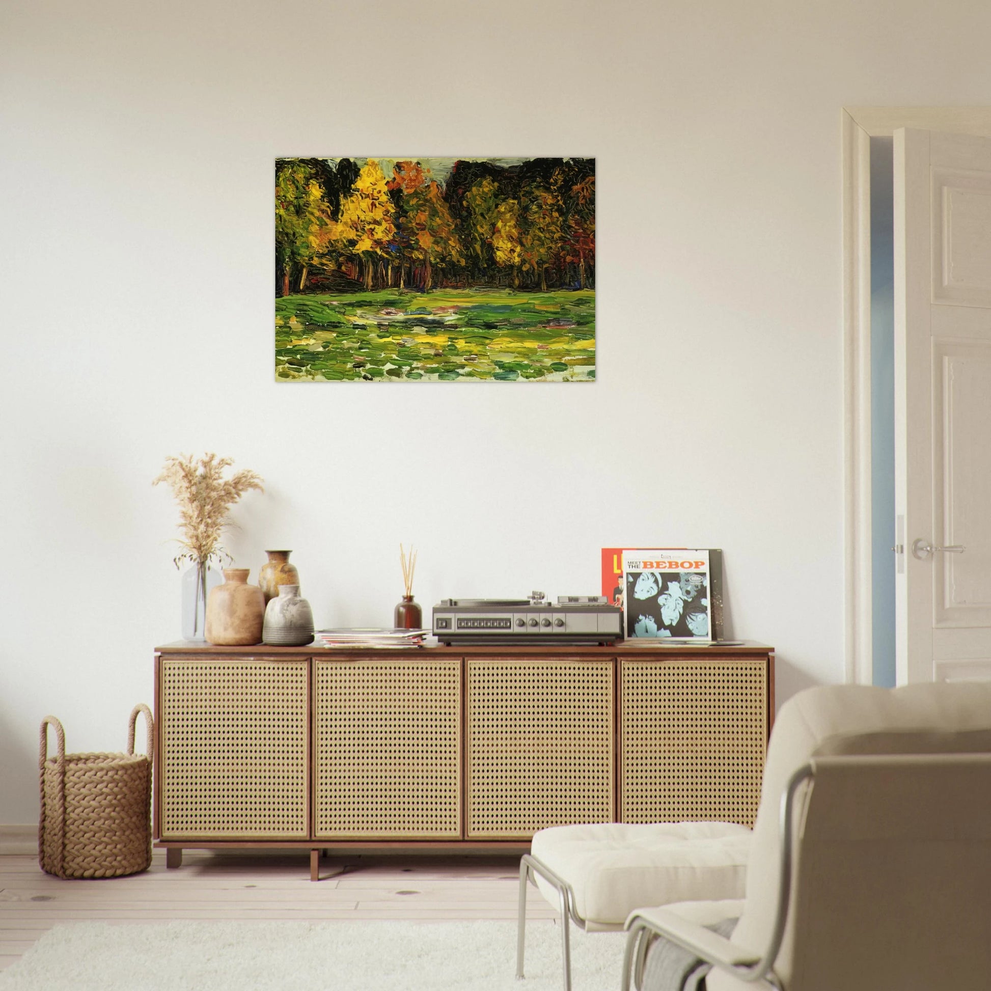 FOREST EDGE - Wassily Kandinsky Brushed Aluminum Print - 70x100 cm / 28x40 inches | Wassily Kandinsky Aluminum Print | Wassily Kandinsky Prints