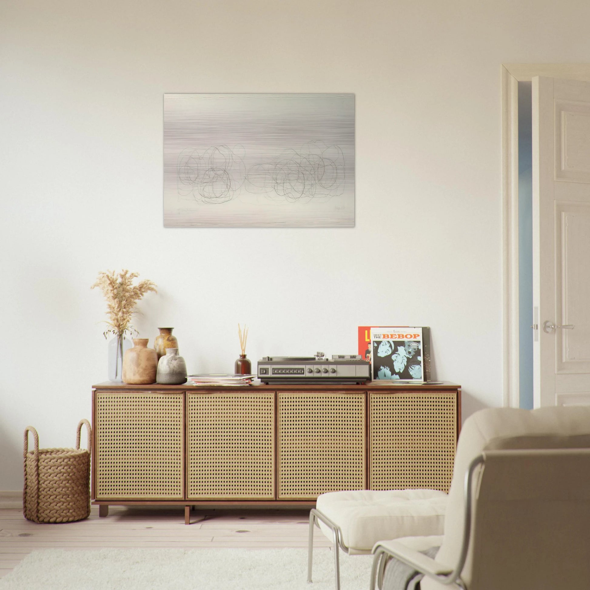 7R15 Where R=Ryoanji - 1983 - John Cage Brushed Aluminum Print - 70x100 cm / 28x40 inches | John Cage Aluminum Print | John Cage Prints